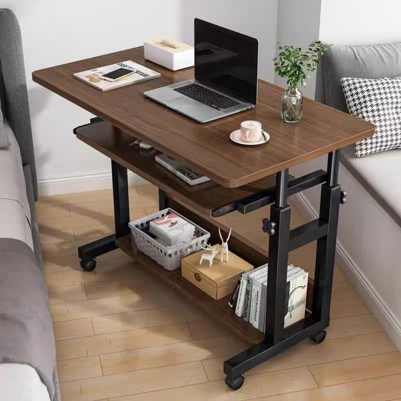 Desk Setup Modern - Movable small table, bedside table, bedroom,