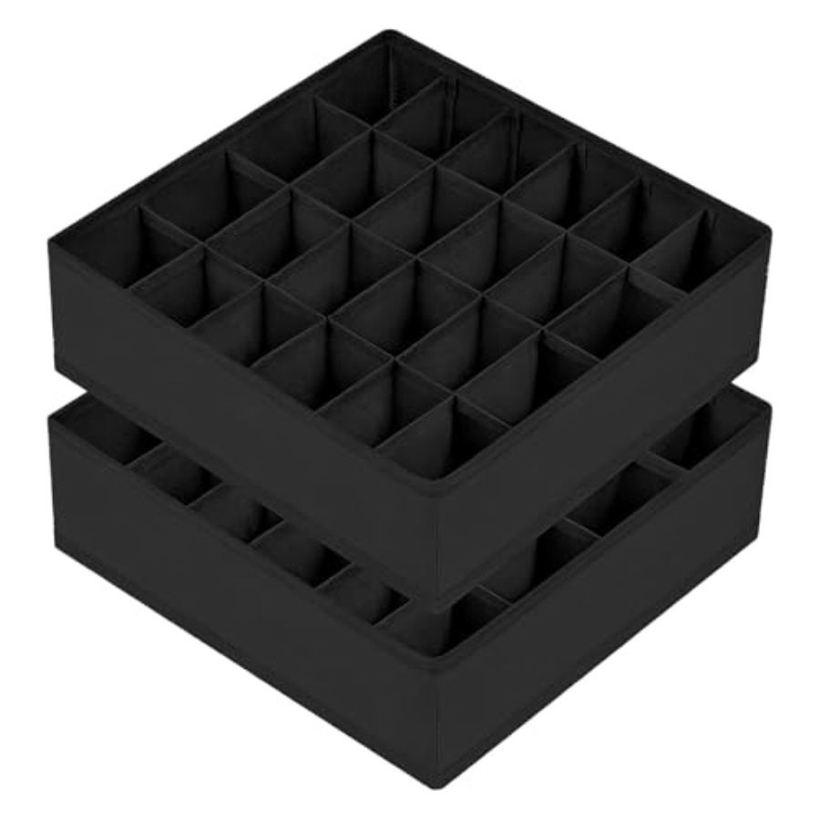 Drawer Organizer Bamboo - Sock Drawer Organizer Divider 2 Packs