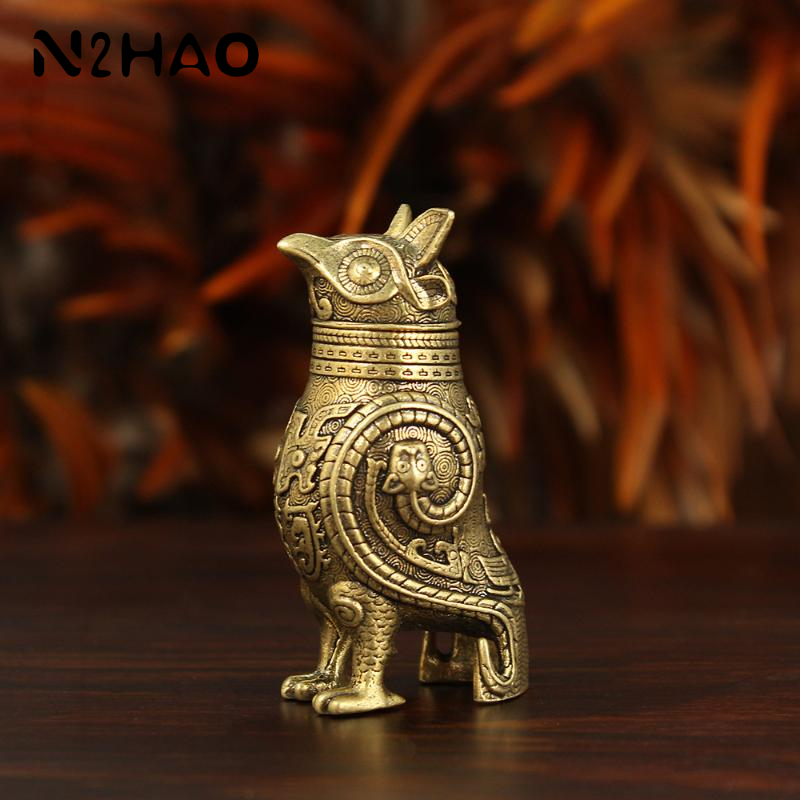Desk Setup Retro - Ancient Owl Zun Bronze Vessel Retro