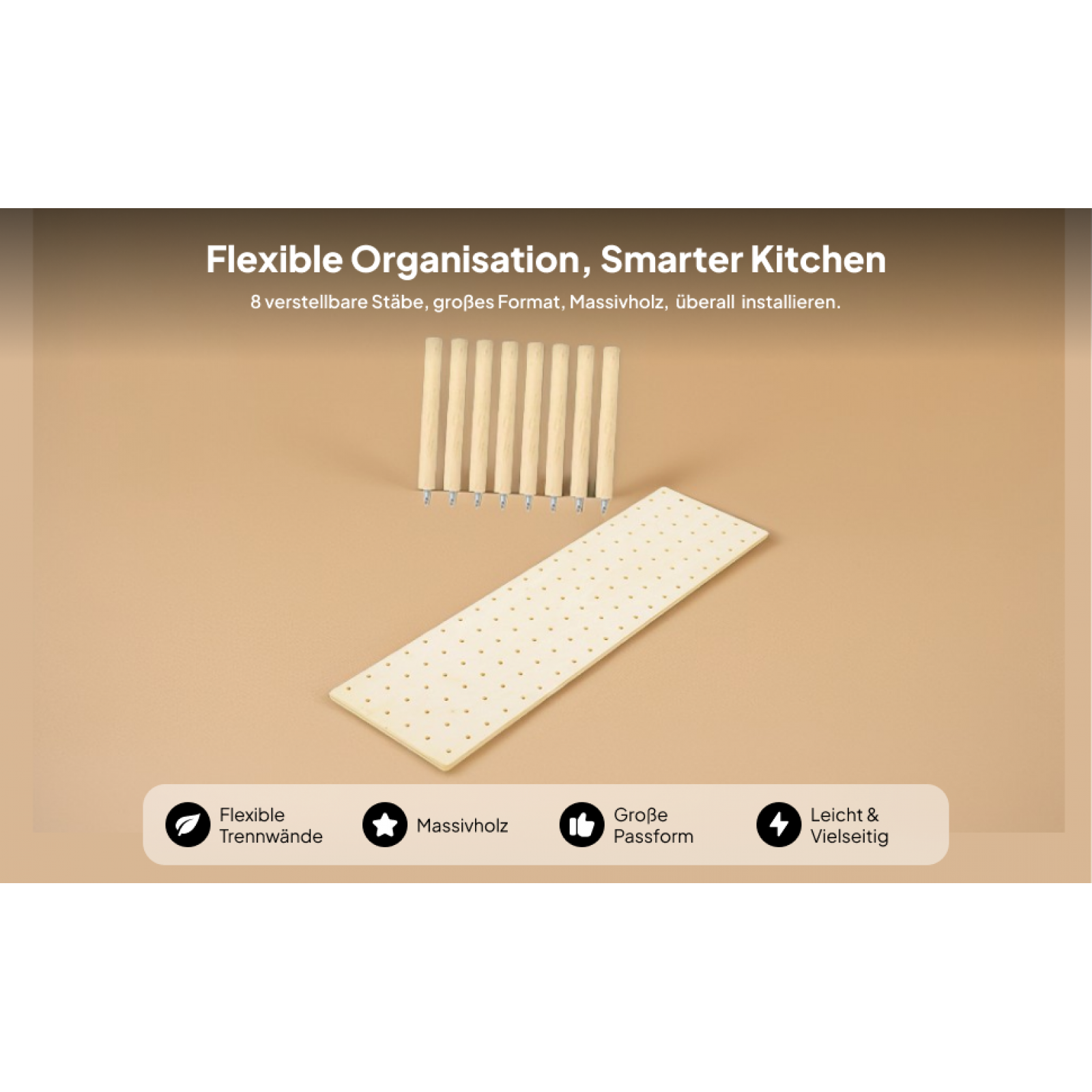 Drawer Organizer Bamboo - Wood Pegboard Drawer Organizer Organization Creative