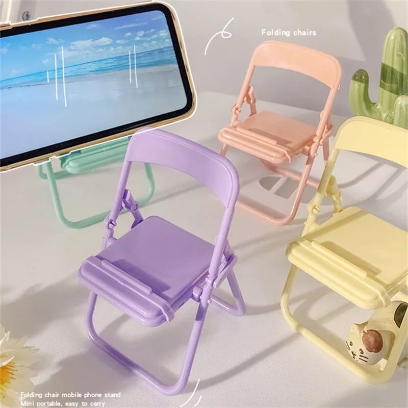 Desk Setup Cute - Cute Chair Phone Holder Stand Creative