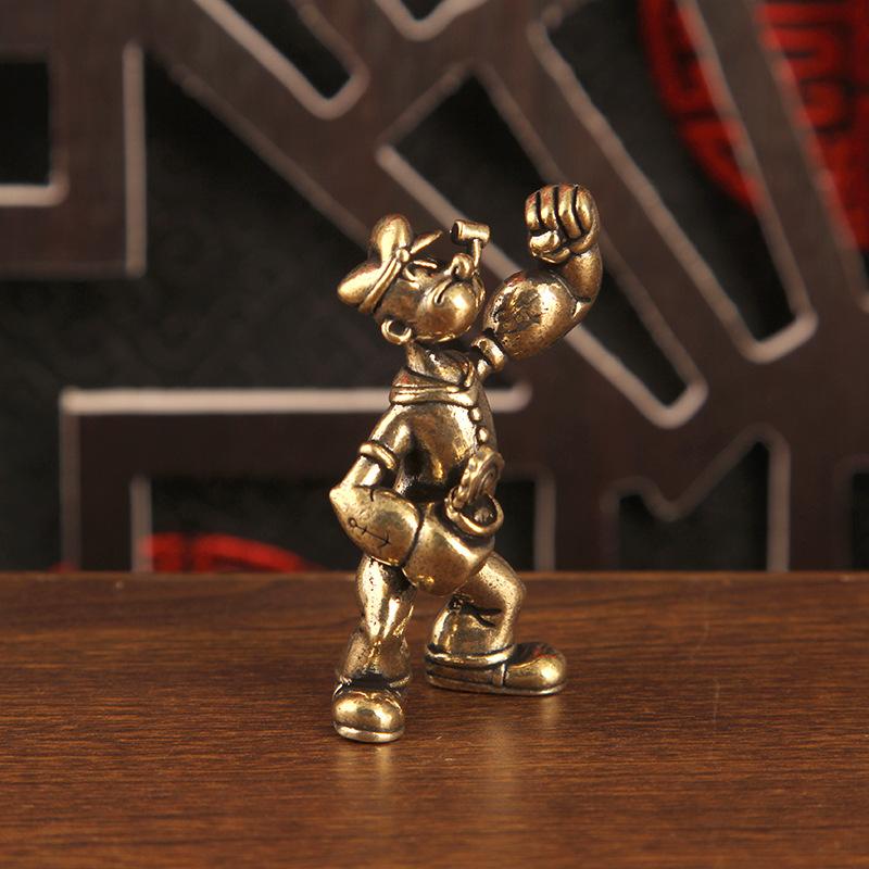 Desk Setup Retro - 1/2Pcs Popeye The Sailor Man Brass