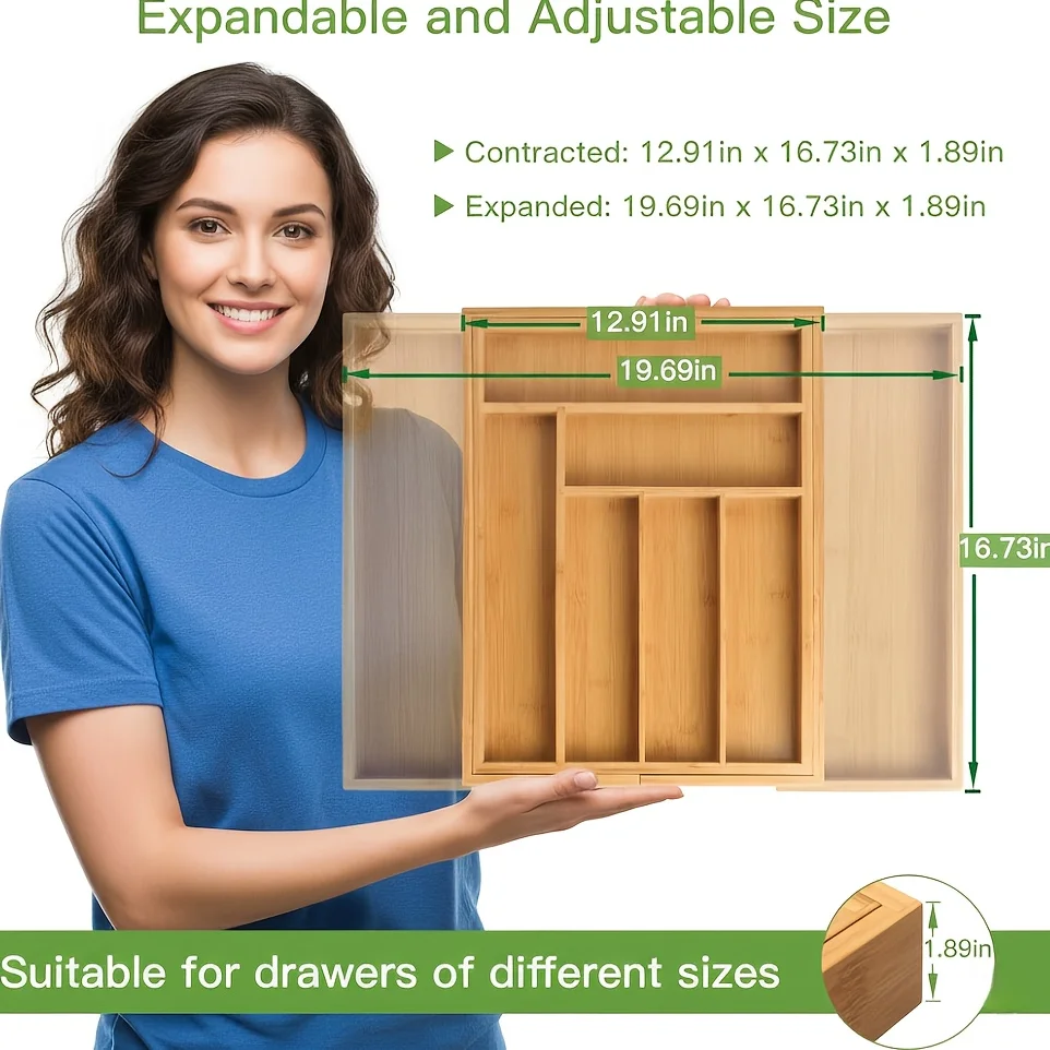 Versatile Bamboo Expandable Dr – обзор и цена Drawer Organizer Bamboo