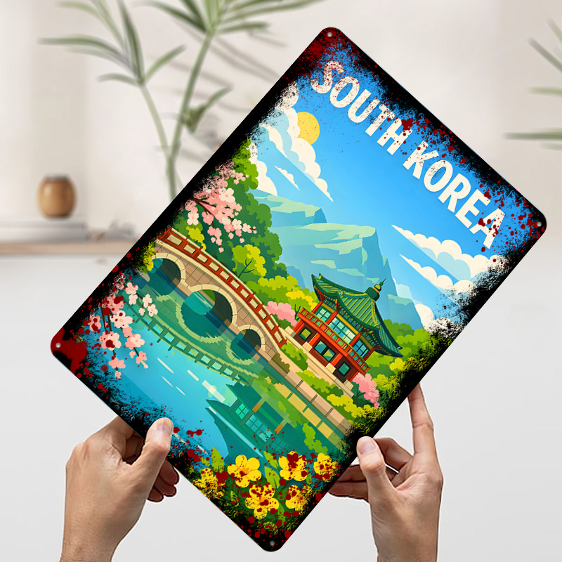 South Korea Travel Poster Cust – обзор и цена Desk Setup Poster