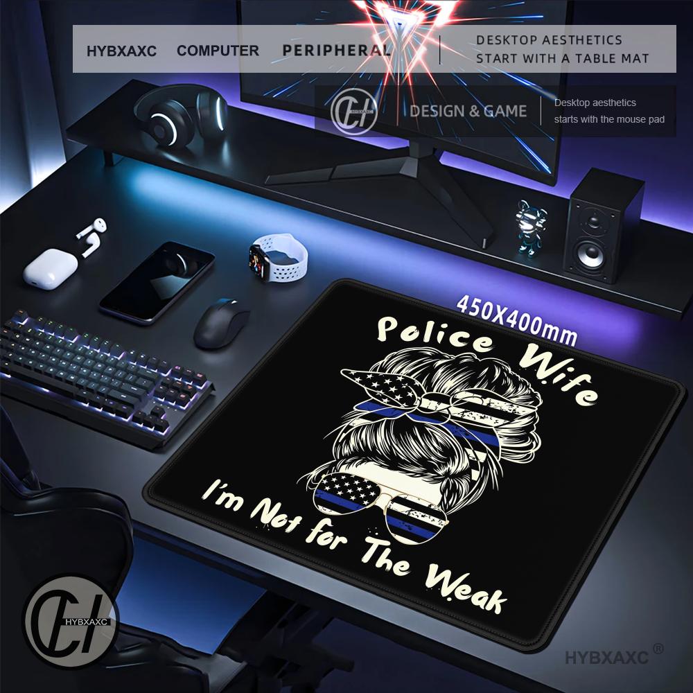 HYBXAXC Police Wife Mouse Pad  – обзор и цена Work Desk Home Setup