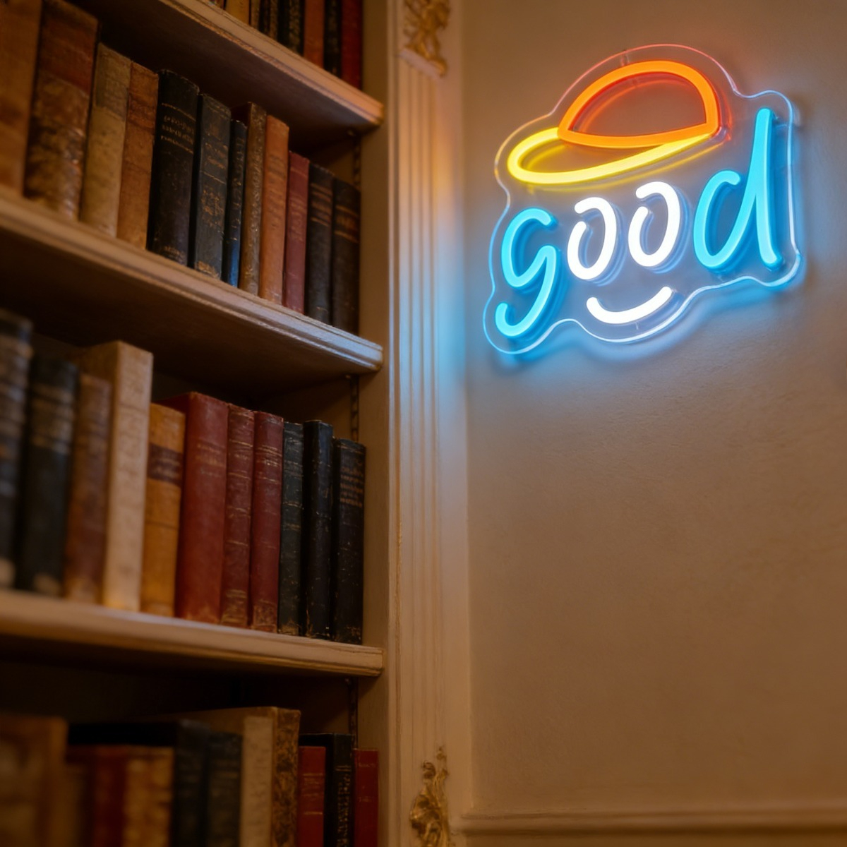 Good Vibes Neon Sign LED USB R – обзор и цена Desk Setup Living Room