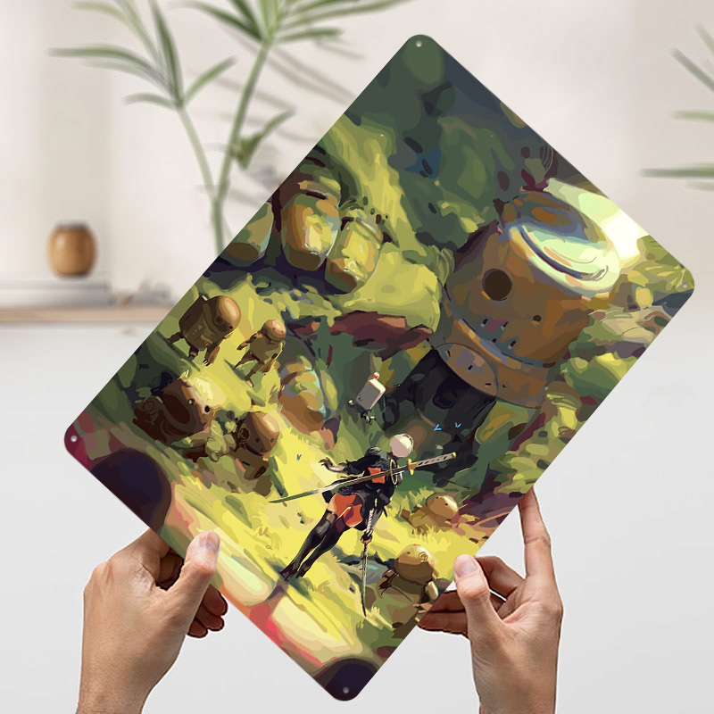 Nier Automata: 2B in Forest Me – обзор и цена Desk Setup Poster