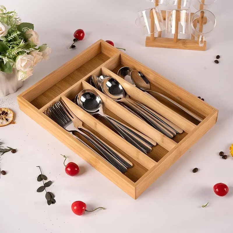 Bamboo Utensils Drawer Organiz – обзор и цена Drawer Organizer Bamboo