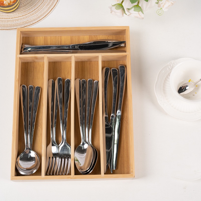 Bamboo Utensils Drawer Organiz – обзор и цена Drawer Organizer Bamboo