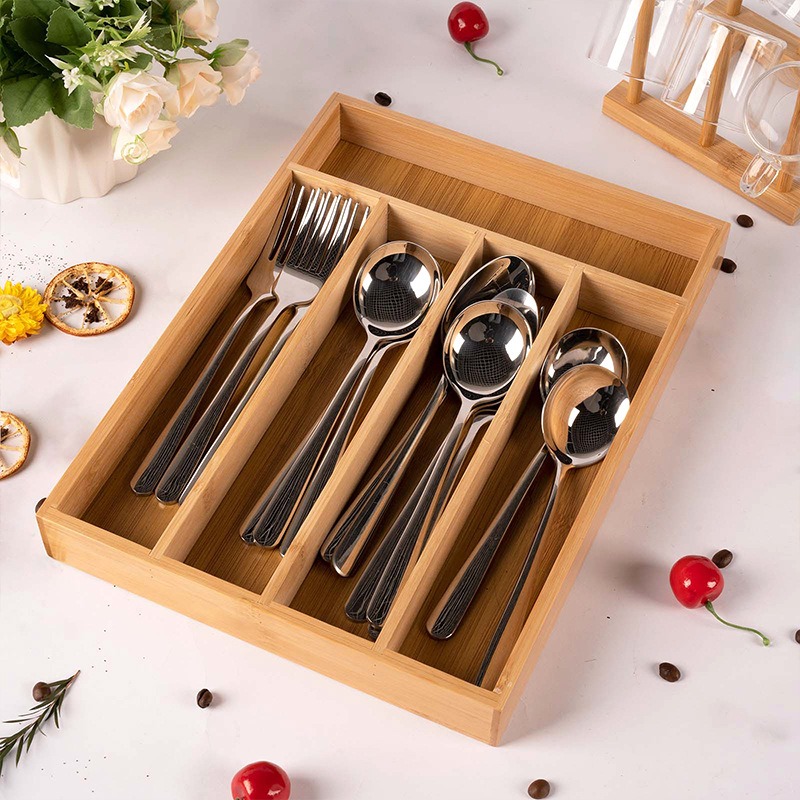 Bamboo Utensils Drawer Organiz – обзор и цена Drawer Organizer Bamboo