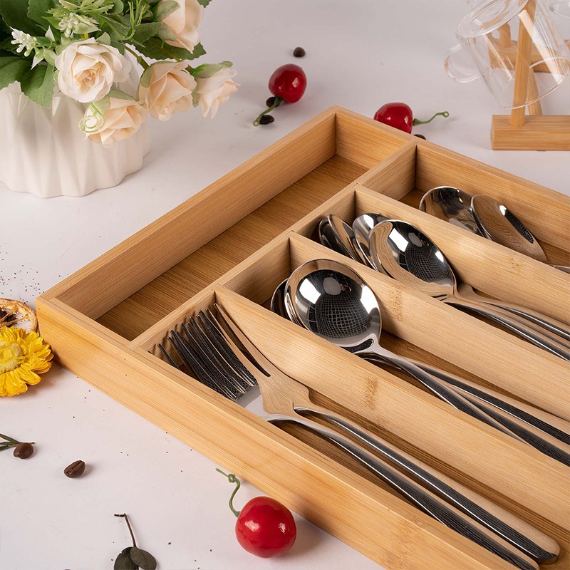 Bamboo Utensils Drawer Organiz – обзор и цена Drawer Organizer Bamboo