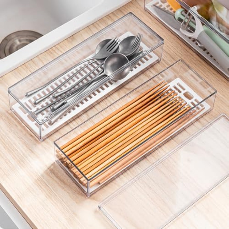 Flatware Tray Kitchen Drawer O – обзор и цена Drawer Organizer Bamboo