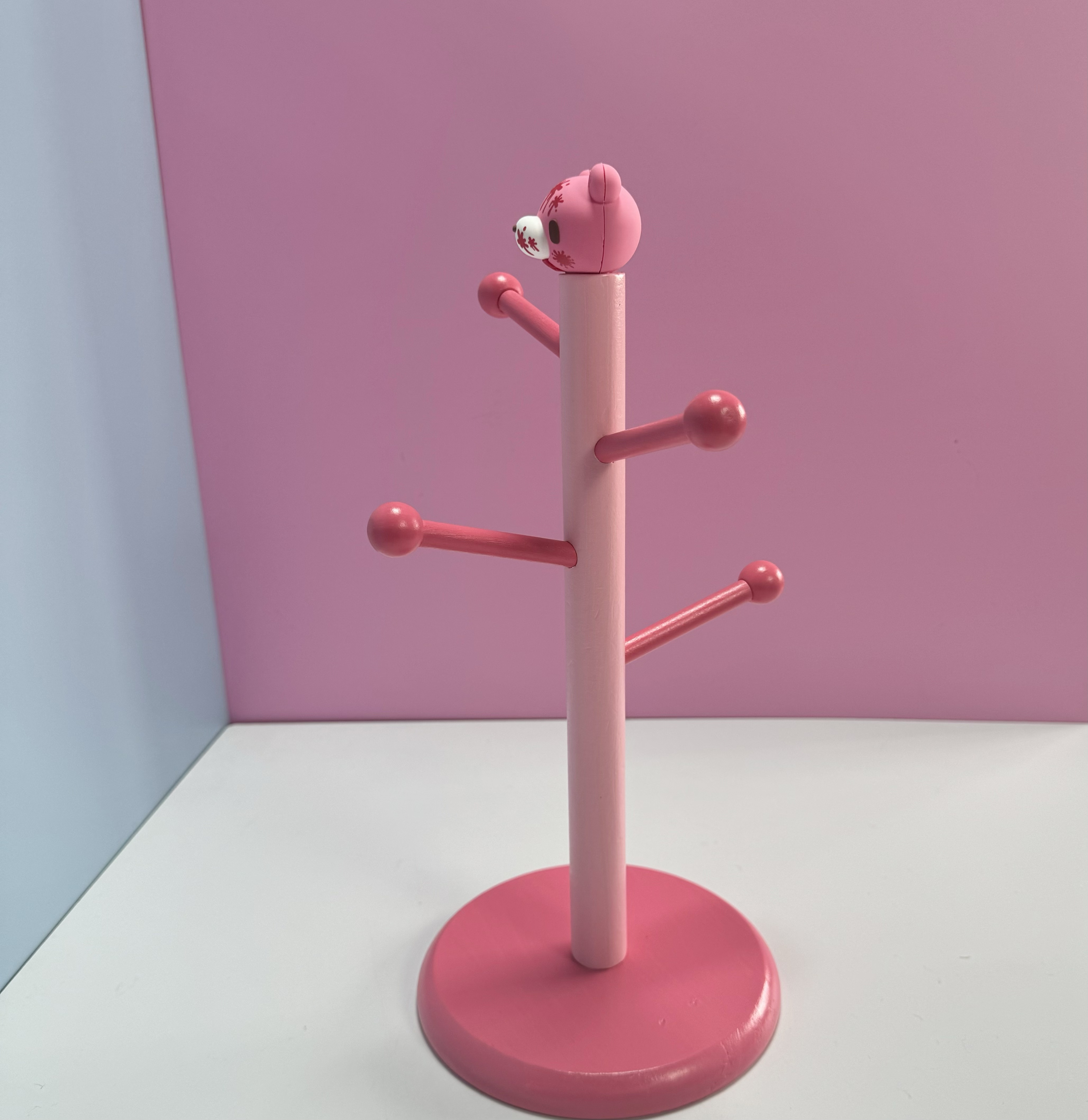 Cute Pink  Bear Wooden Jewelry – обзор и цена Desk Setup Cute