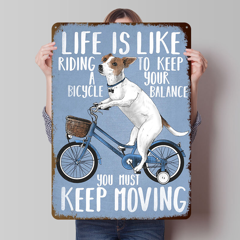 Life Is Like Riding a Bicy Met – обзор и цена Desk Setup Poster