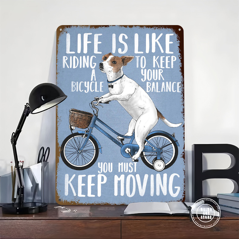 Life Is Like Riding a Bicy Met – обзор и цена Desk Setup Poster