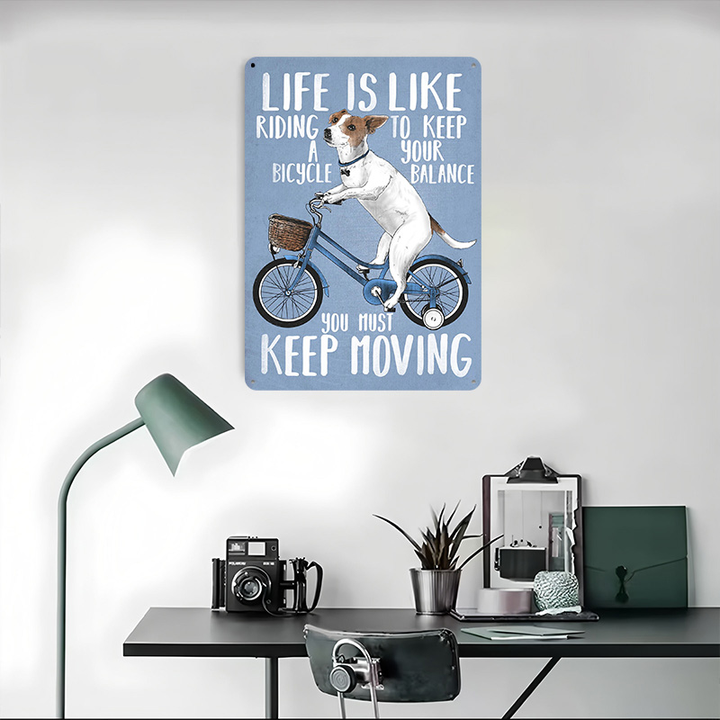 Life Is Like Riding a Bicy Met – обзор и цена Desk Setup Poster