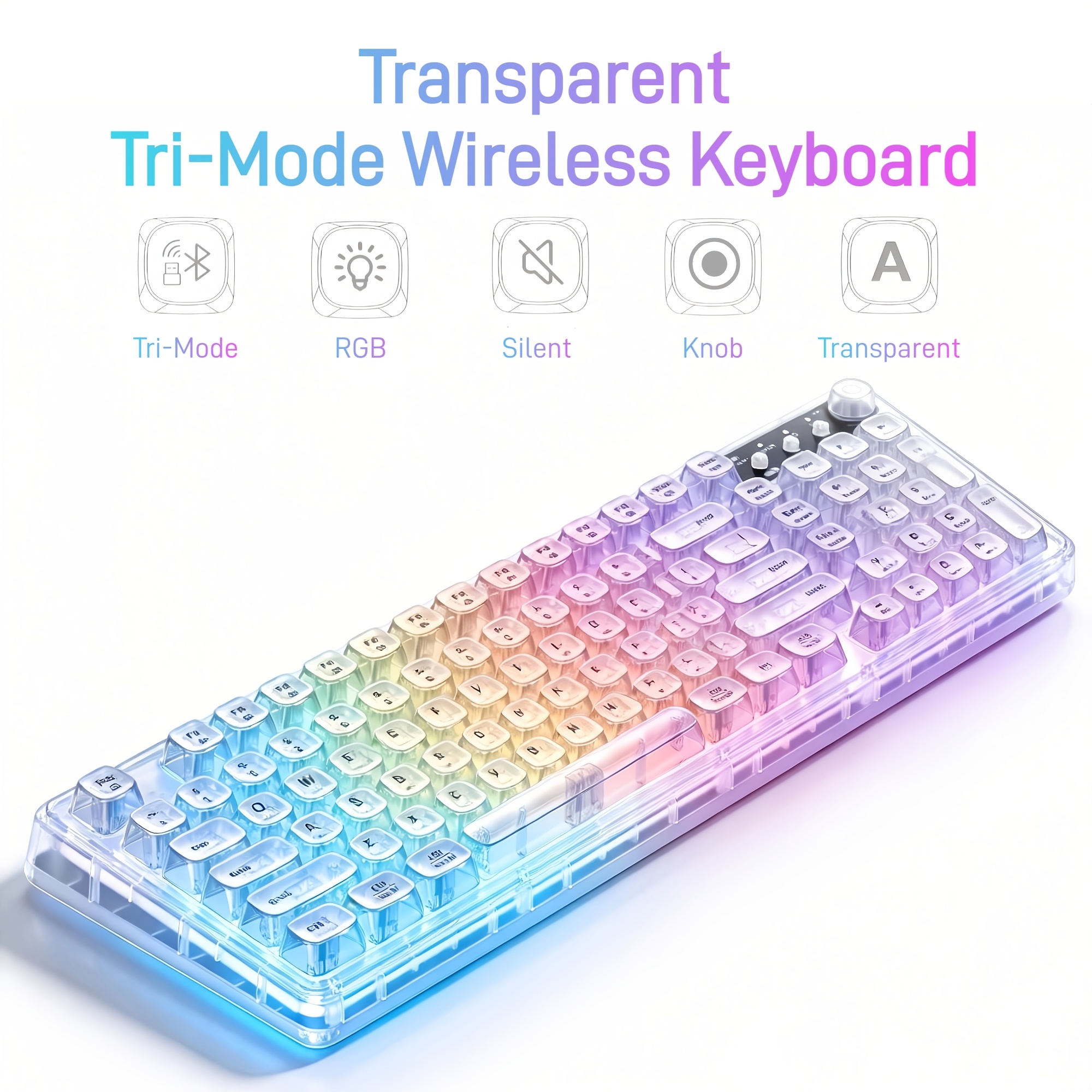 Crystal RGB Keyboard, 99-Key W – обзор и цена Work Desk Home Setup