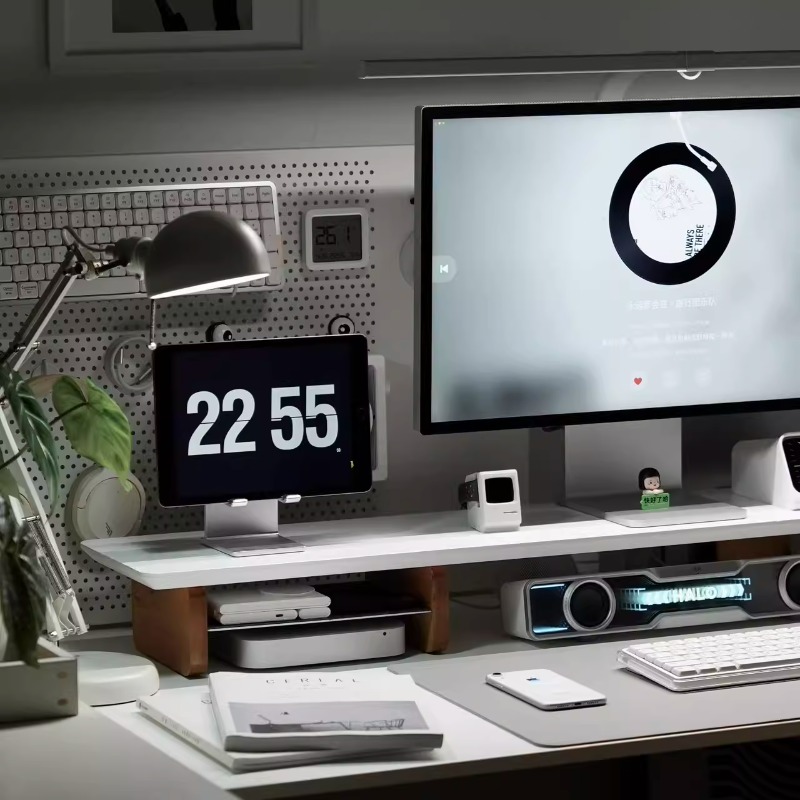 Modern Monitor Riser Stand Erg – обзор и цена Desk Setup Living Room