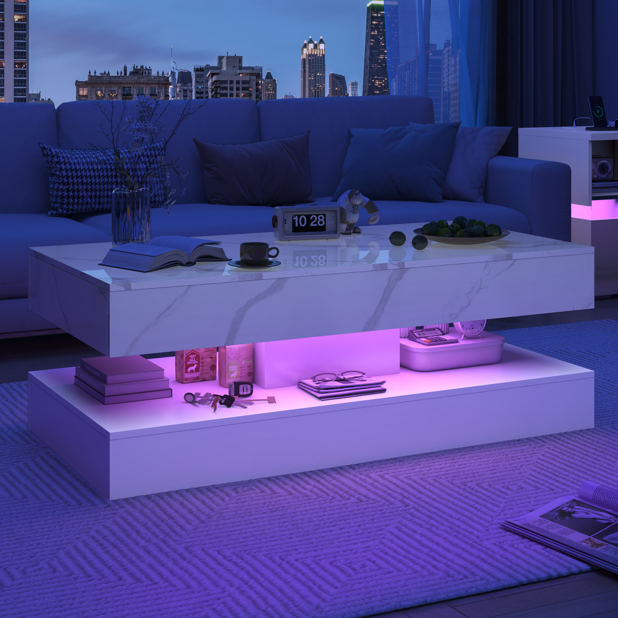 Modern Stylish Coffee Table wi – обзор и цена Desk Setup Modern