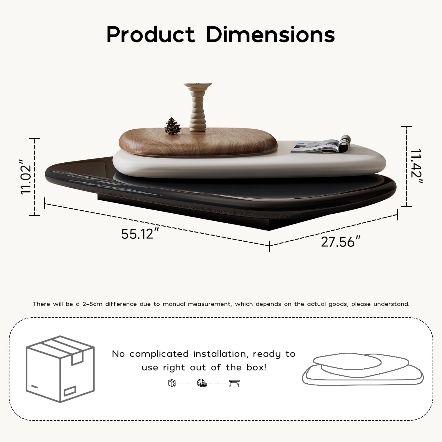 Modern Rotatable Wood Coffee T – обзор и цена Desk Setup Modern