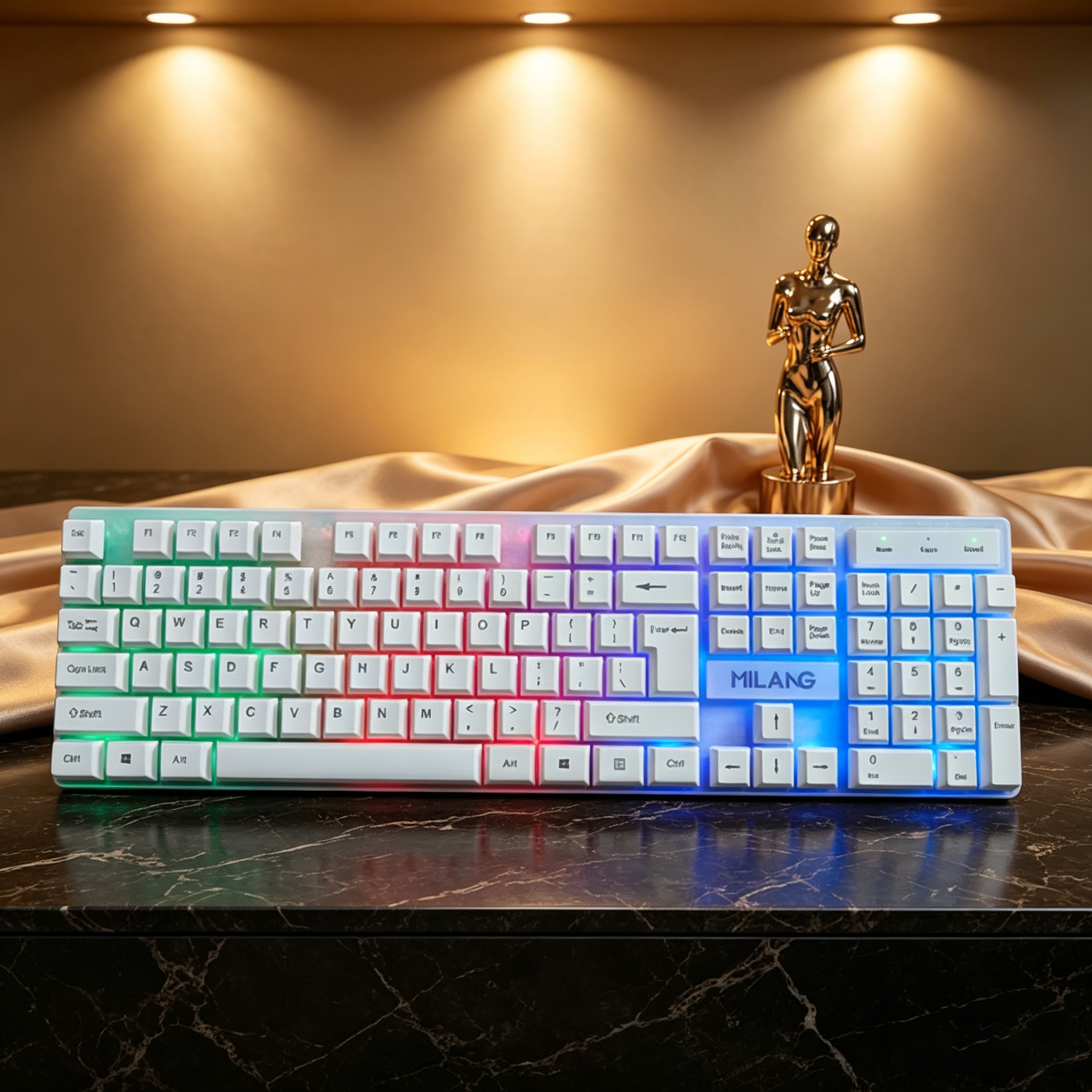 Wired RGB Backlit Keyboard Mou – обзор и цена Work Desk Home Setup