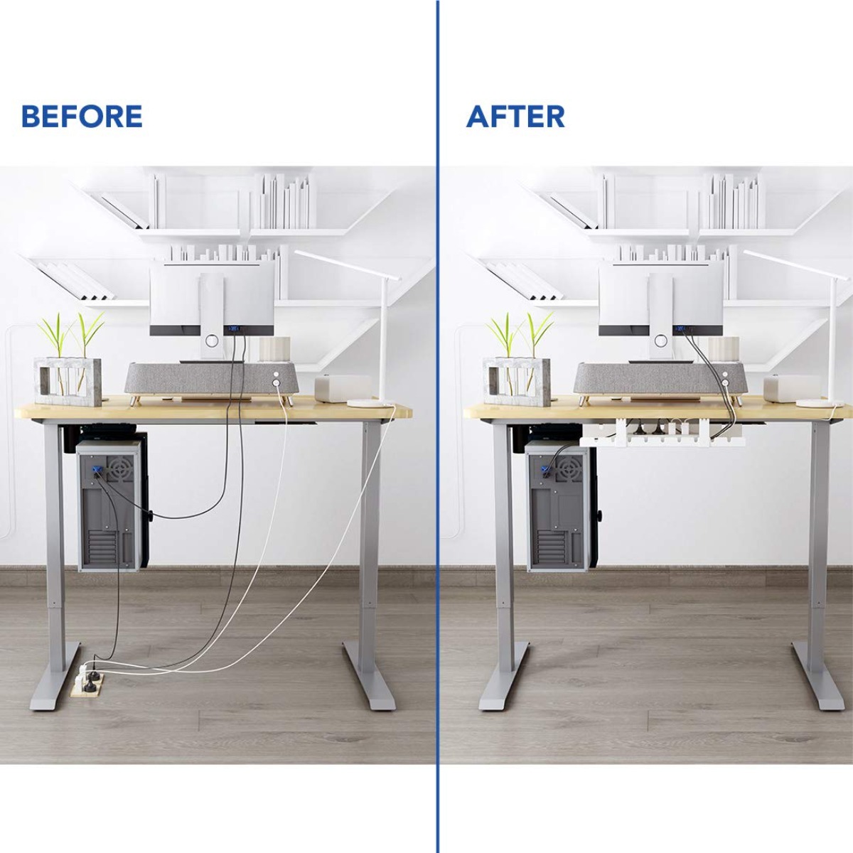 Cable Management Tray Desk Org – обзор и цена Desk Setup Living Room