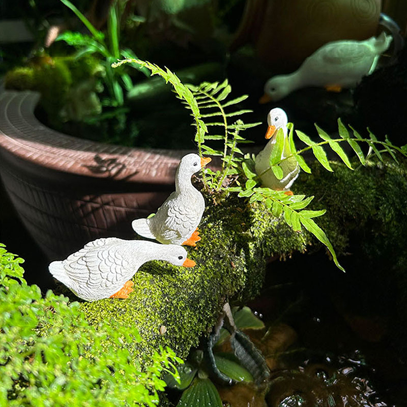 3pcs Cute White Duck Hydroponi – обзор и цена Desk Setup Retro