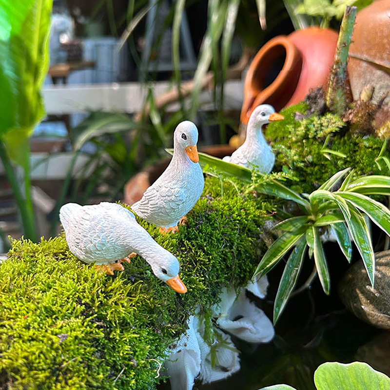3pcs Cute White Duck Hydroponi – обзор и цена Desk Setup Retro