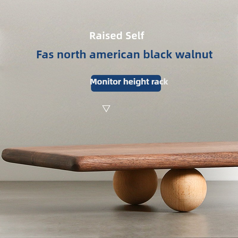 Natural Wood Desktop Riser Dua – обзор и цена Desk Setup Living Room