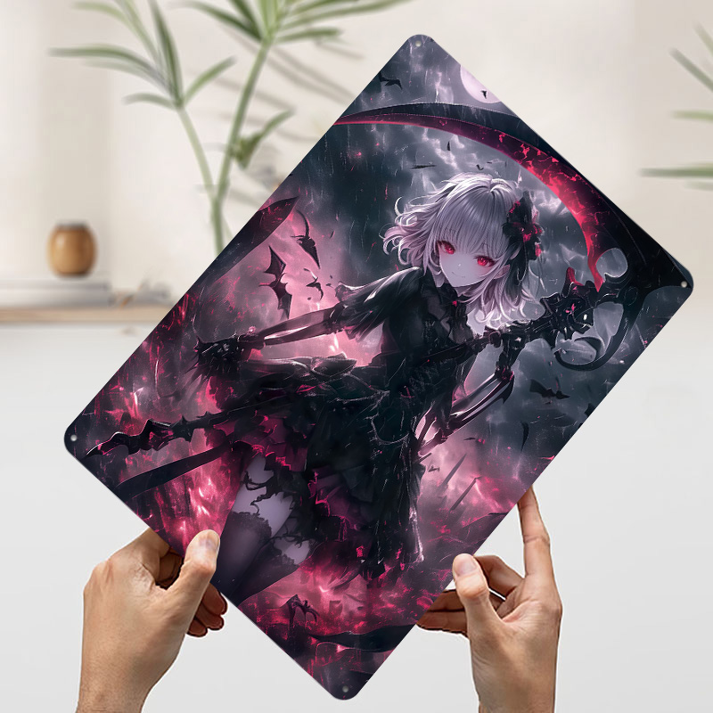 Demon Grim Reaper Girl Poster  – обзор и цена Desk Setup Poster