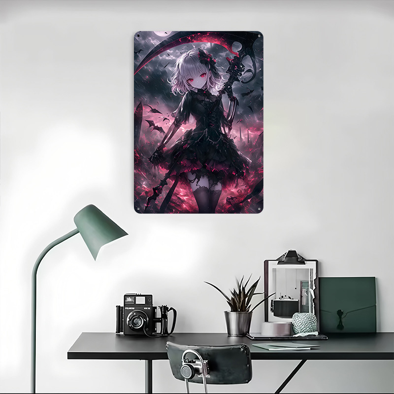 Demon Grim Reaper Girl Poster  – обзор и цена Desk Setup Poster