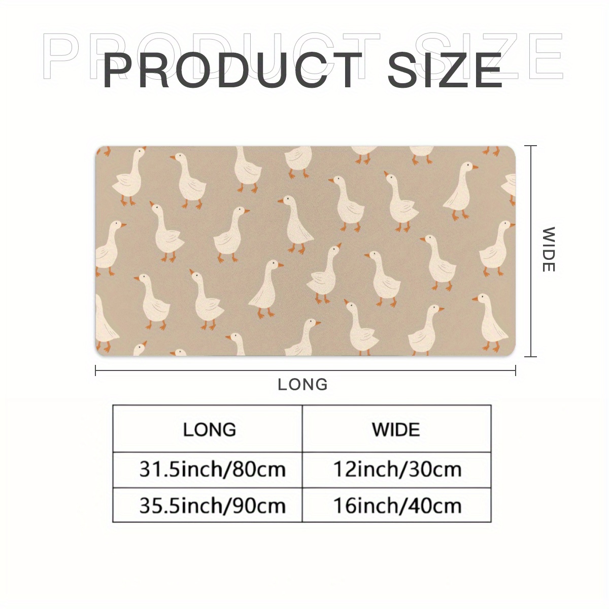Goose Flock Pattern Desk Mat N – обзор и цена Desk Setup Beige