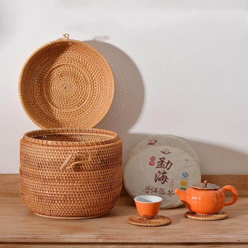Handwoven Rattan Tea Storage B – обзор и цена Drawer Organizer Bamboo