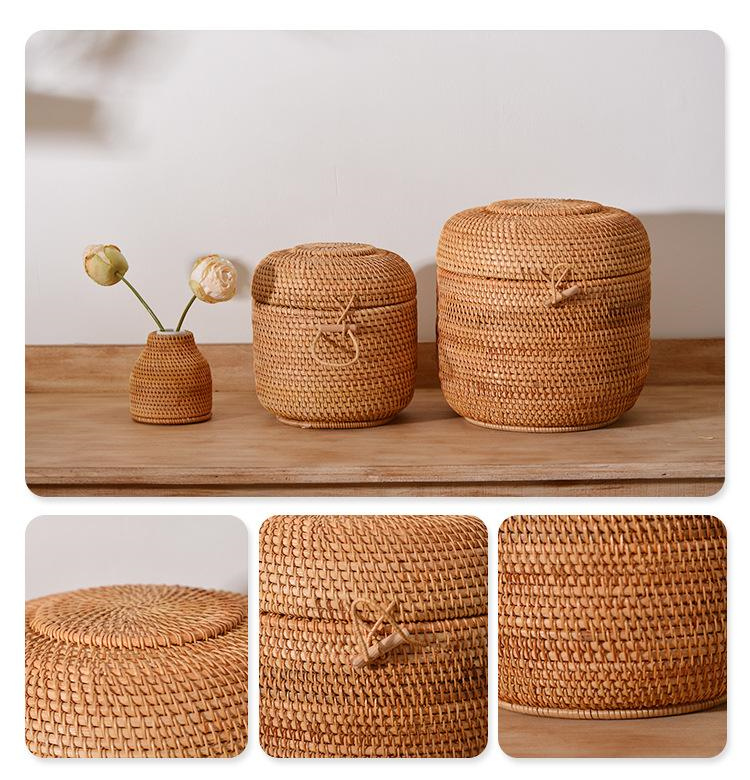 Handwoven Rattan Tea Storage B – обзор и цена Drawer Organizer Bamboo
