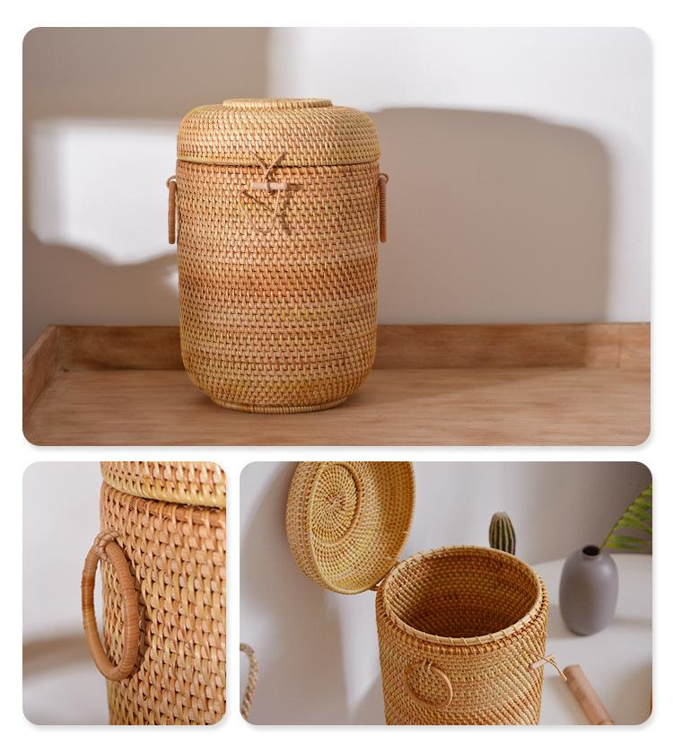Handwoven Rattan Tea Storage B – обзор и цена Drawer Organizer Bamboo