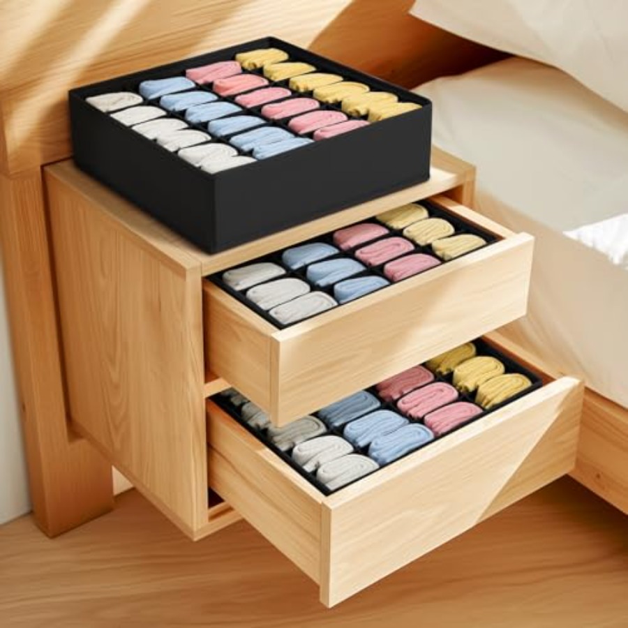Sock Drawer Organizer Divider  – обзор и цена Drawer Organizer Bamboo