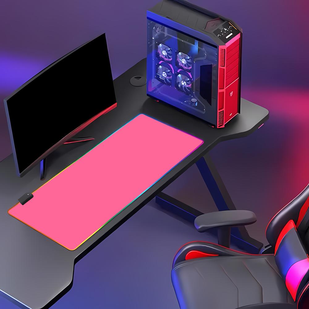 RGB HD Solid Color Gaming Mous – обзор и цена Desk Setup With Keyboard Tray