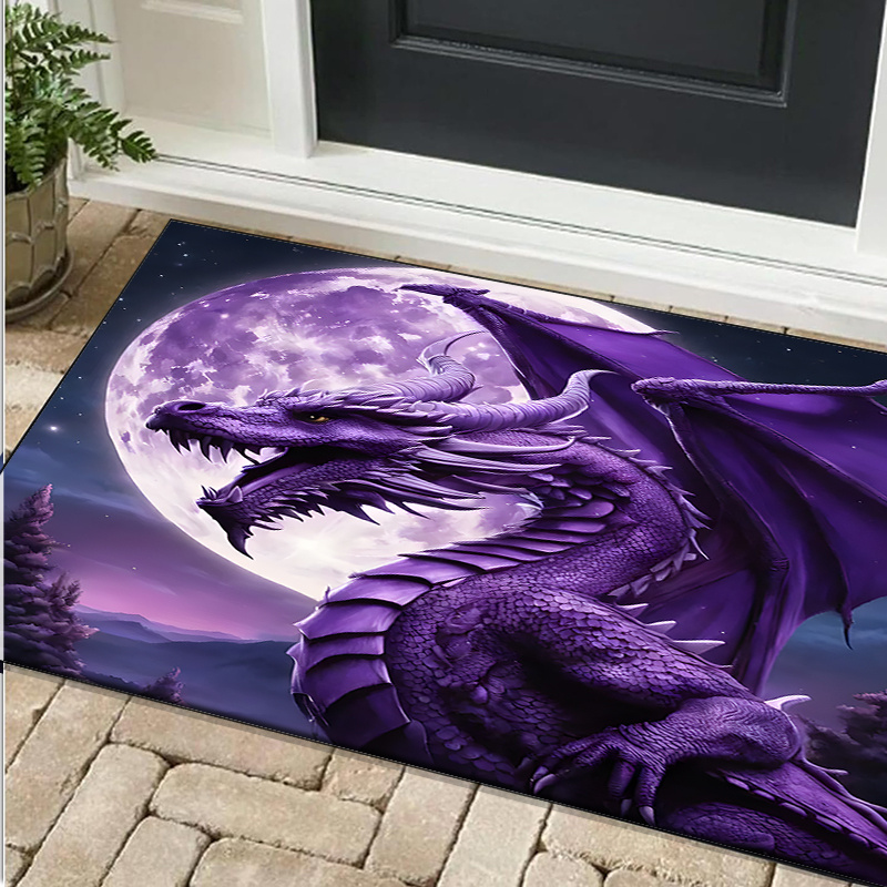 Majestic Purple Dragon Rug for – обзор и цена Desk Setup Living Room