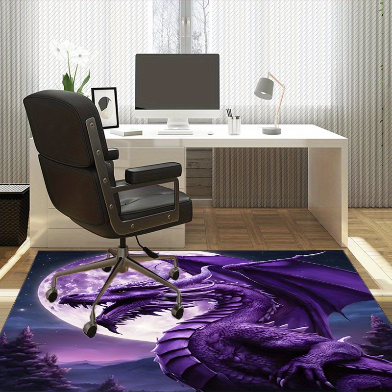 Majestic Purple Dragon Rug for – обзор и цена Desk Setup Living Room