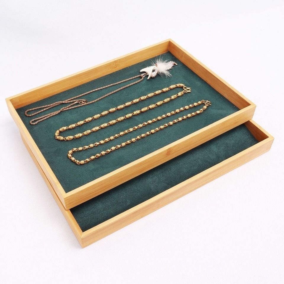 Dark Green Velvet Bamboo Jewel – обзор и цена Drawer Organizer Bamboo