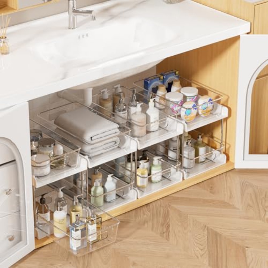 4 Pack Bathroom Organizer 2 Ti – обзор и цена Drawer Organizer Bamboo