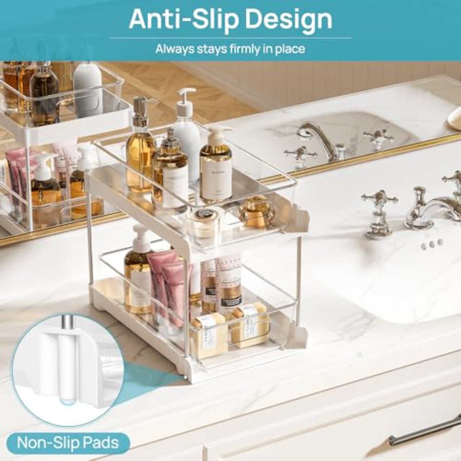 4 Pack Bathroom Organizer 2 Ti – обзор и цена Drawer Organizer Bamboo