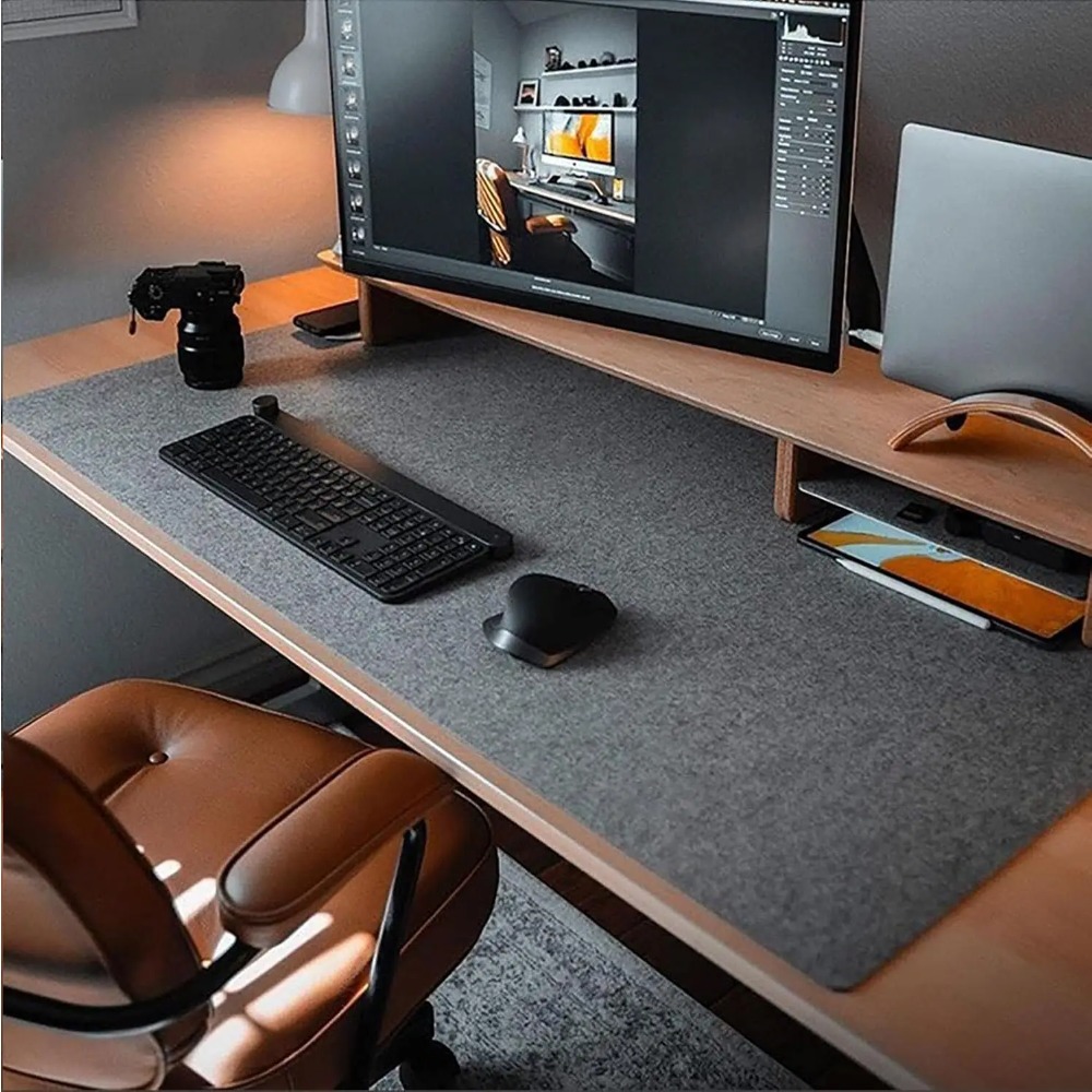 Felt Desk Mat Computer Mat for – обзор и цена Desk Setup Ergonomic