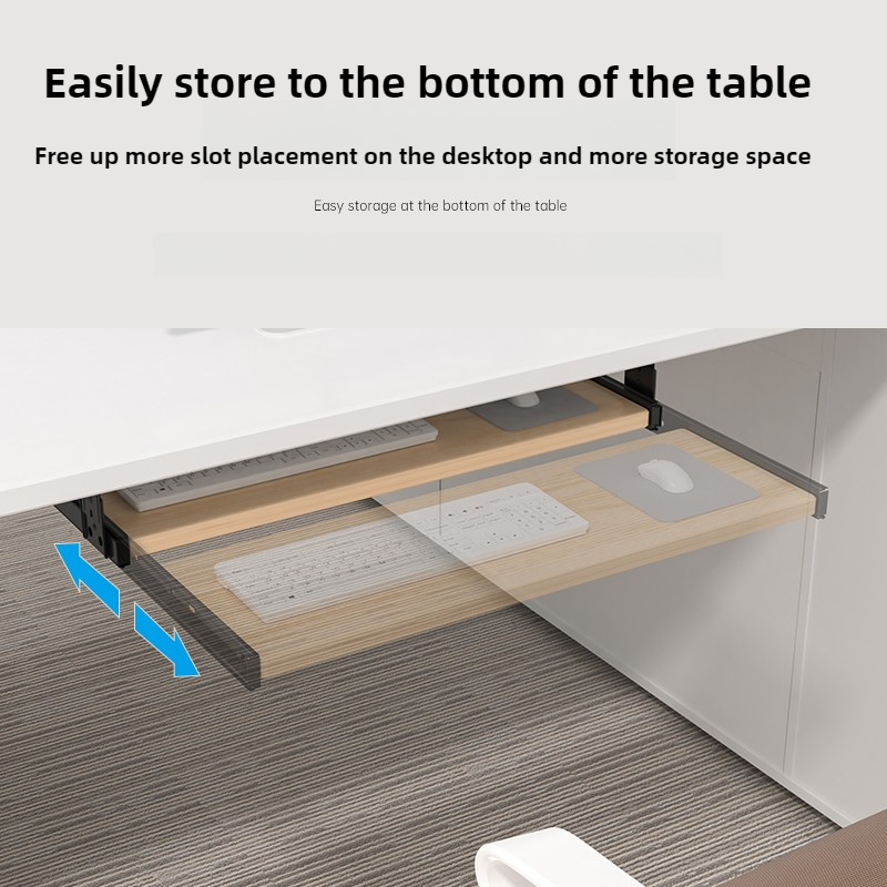 Wood Keyboard Tray Under Desk  – обзор и цена Desk Setup With Keyboard Tray