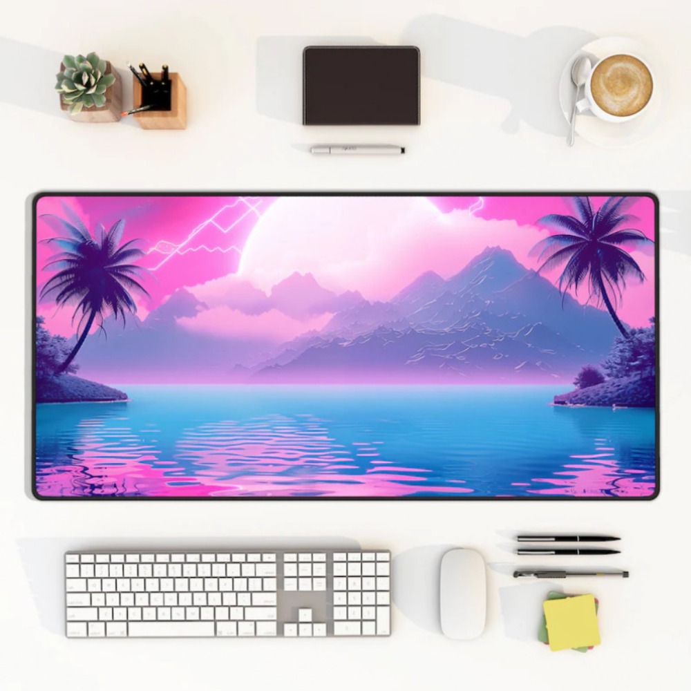 Steamwave Shanyang Desk Mat: L – обзор и цена Desk Setup With Keyboard Tray