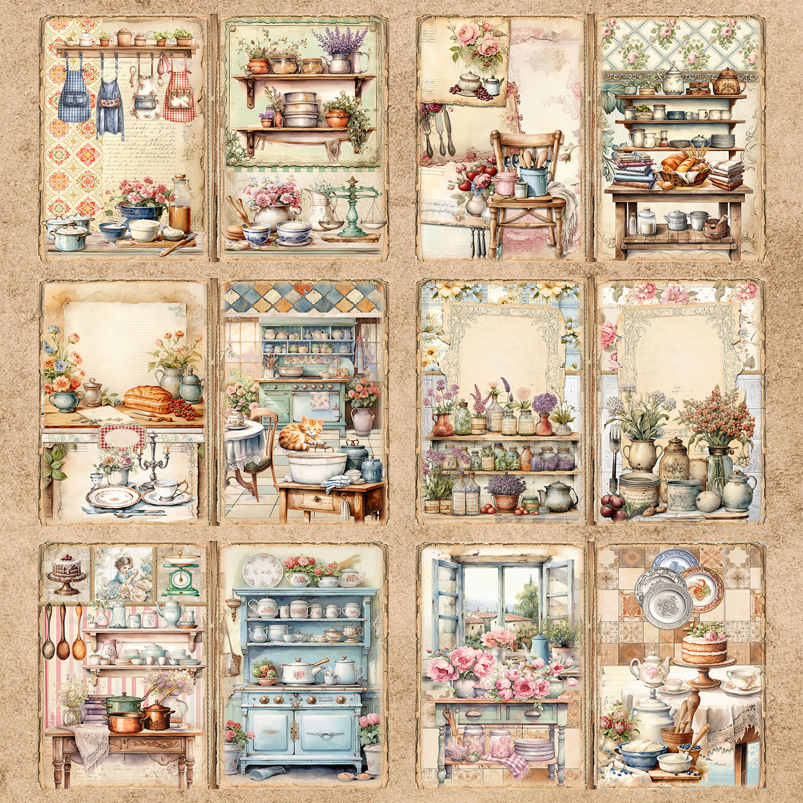 10 Sheets A5 Size Retro Cabine – обзор и цена Desk Setup Retro