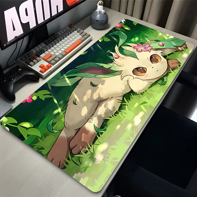 Mouse Pad Gamer P-pokemon Leaf – обзор и цена Desk Setup Ergonomic