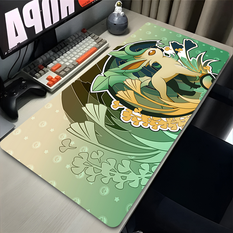 Mouse Pad Gamer P-pokemon Leaf – обзор и цена Desk Setup Ergonomic