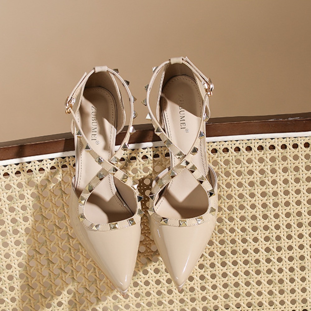 Heeled Sandals Sexy Rivet Poin – обзор и цена Desk Setup Modern
