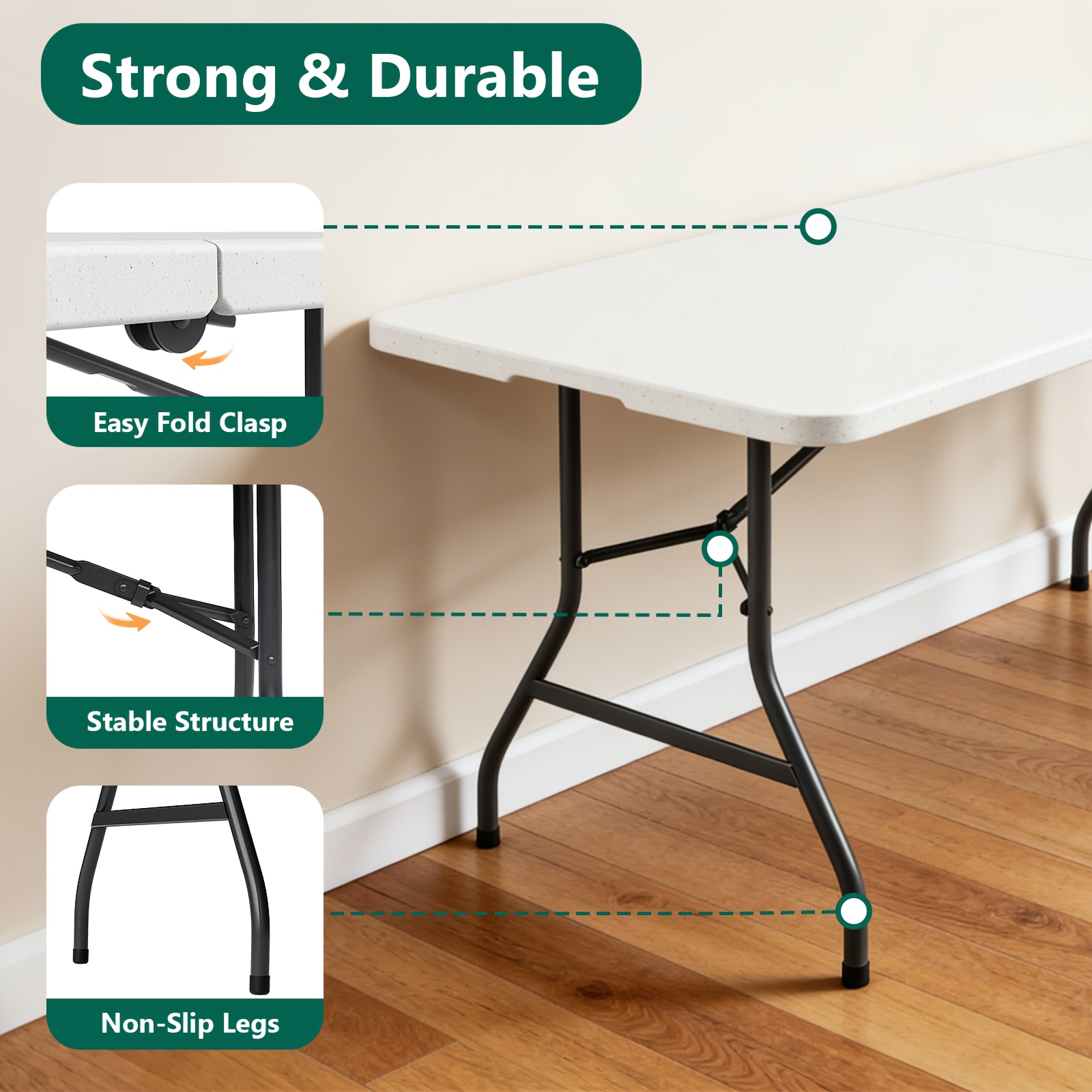 Foldable Outdoor & Indoor Tabl – обзор и цена Desk Setup Living Room